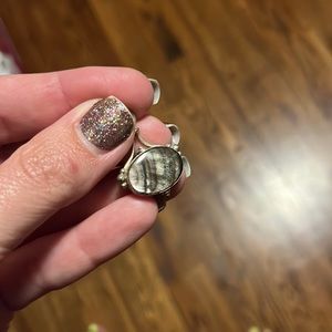 Sterling Silver Abalone/Mother of Pearl Oval Pendant